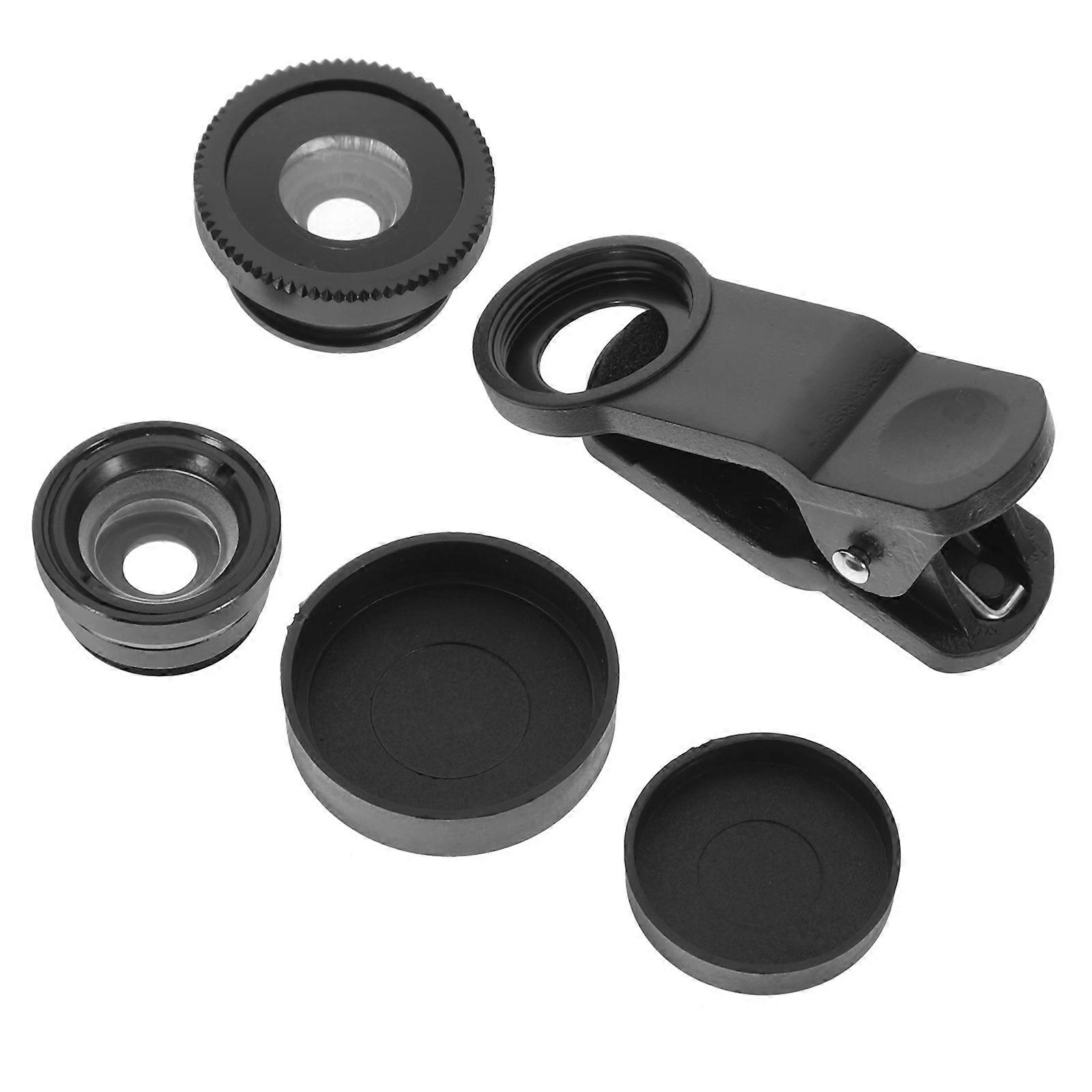 Smartphone Macro Lens Mobile Phone Camera Lens Kit For Outdoor Photography Black Aluminum Alloy 1Set