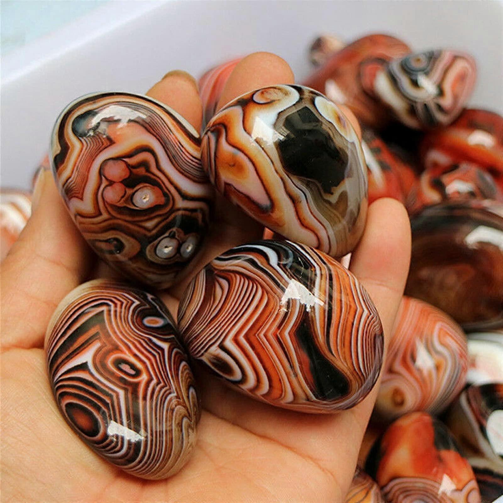 Natural Smooth Agate Stone Crystal Geode Madagascar Craft Decor Home Decoration (Size: 34 cm)