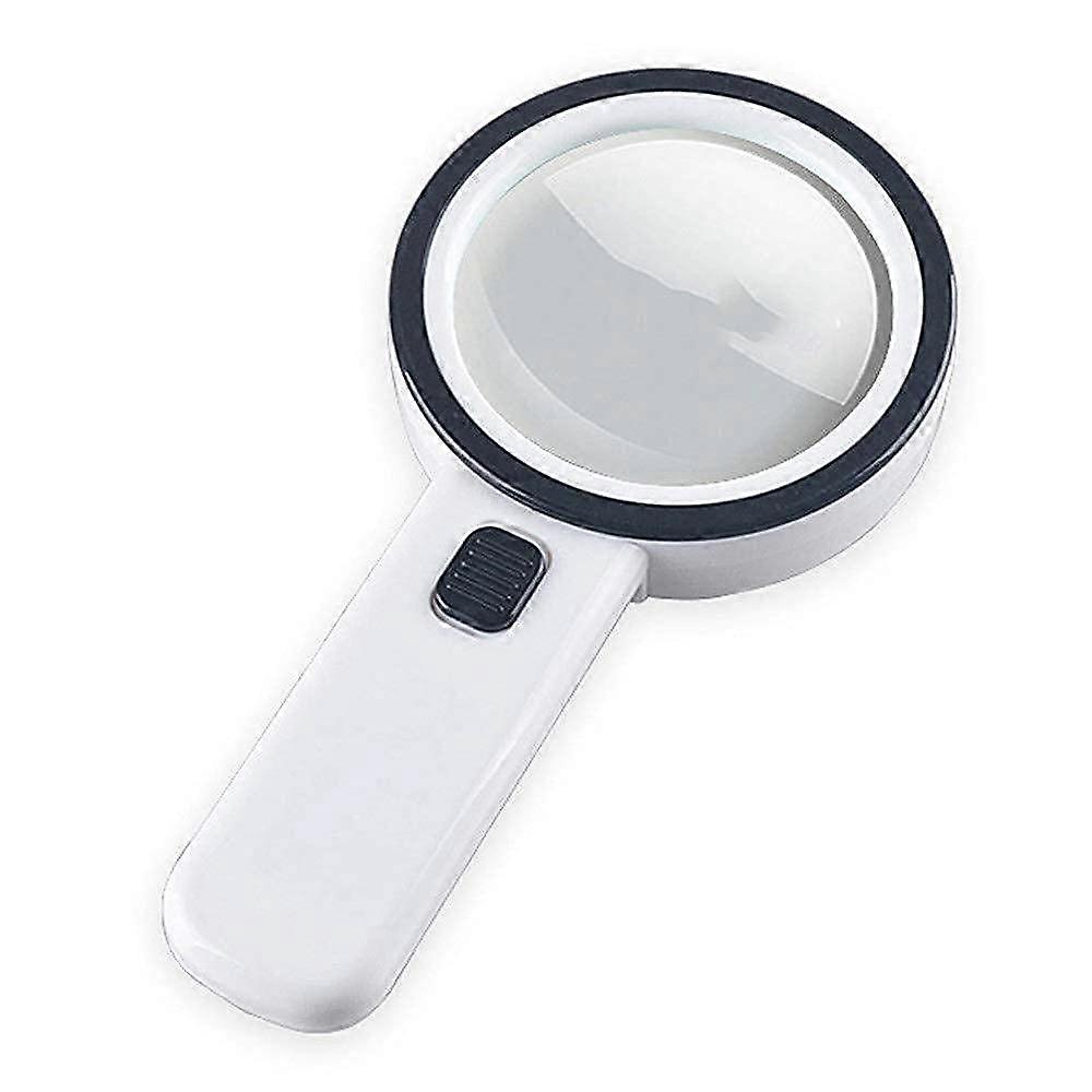 Magnifying Glass Optical Glass Lens Glass with Light Magnifier Antique Collection Appreciation Reading Magnifier 30X Tool Magnifier for Reading