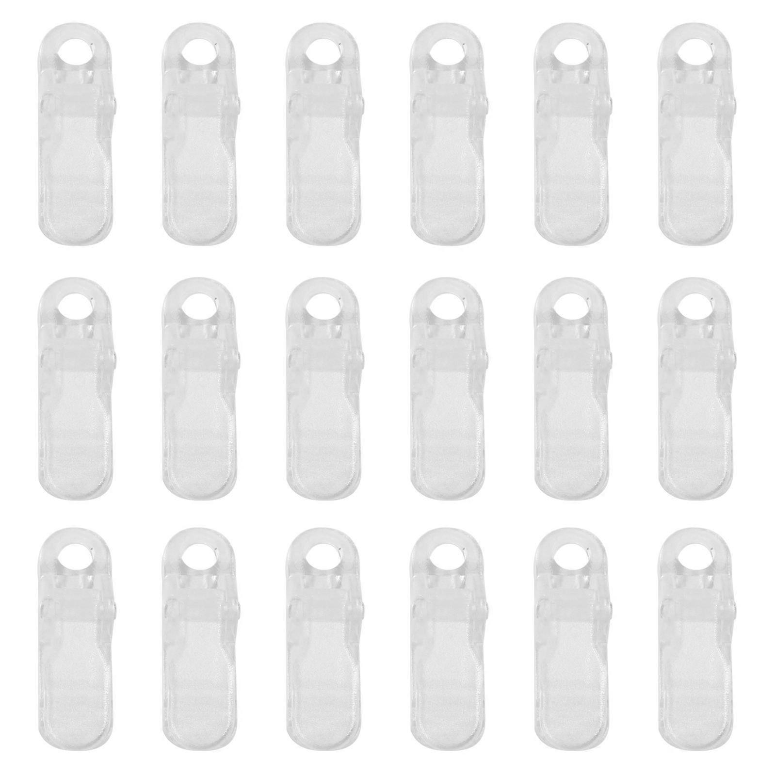 Awning Clamp Tent Fixing Clip Nylon Plastic Securing Tarps Teeth Shaped Interface 24Pcs