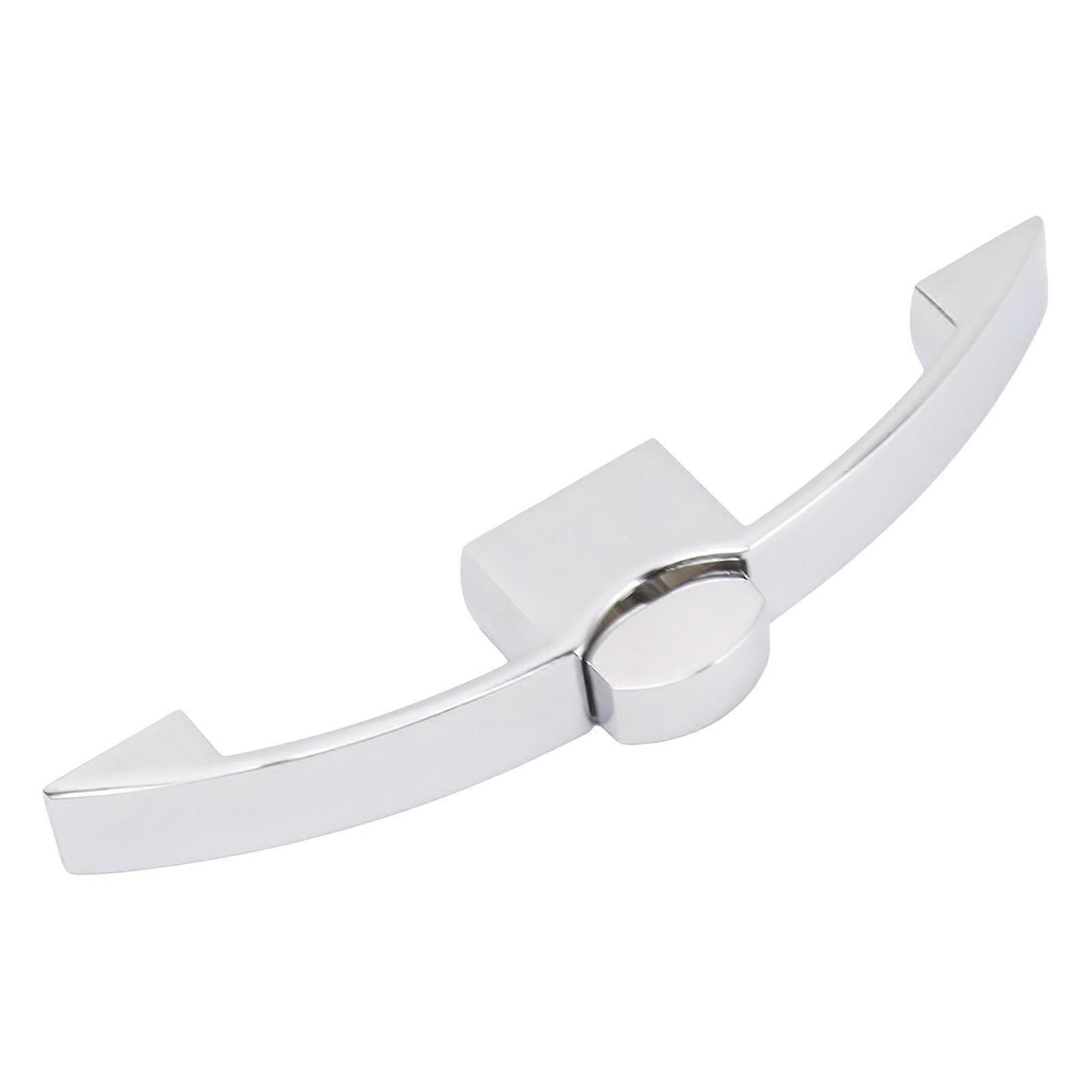 2 Set Push Button Latch Cabinet Lock Cupboard Knob Latch Lock With Handle For RV Motorhome Boat 128mm Hole Spacing (chrome) 