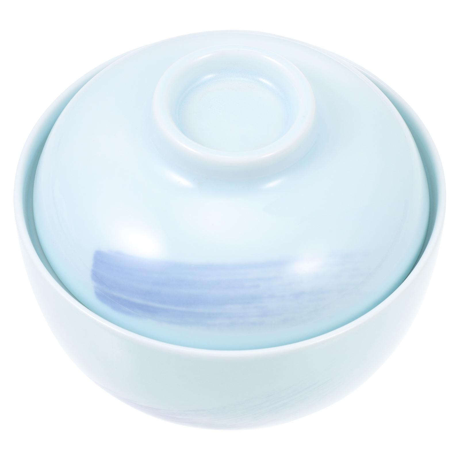 Salad Bowl Egg Shaped Japanese Style General Users Dust Proof Bacteria Proof 1Pack