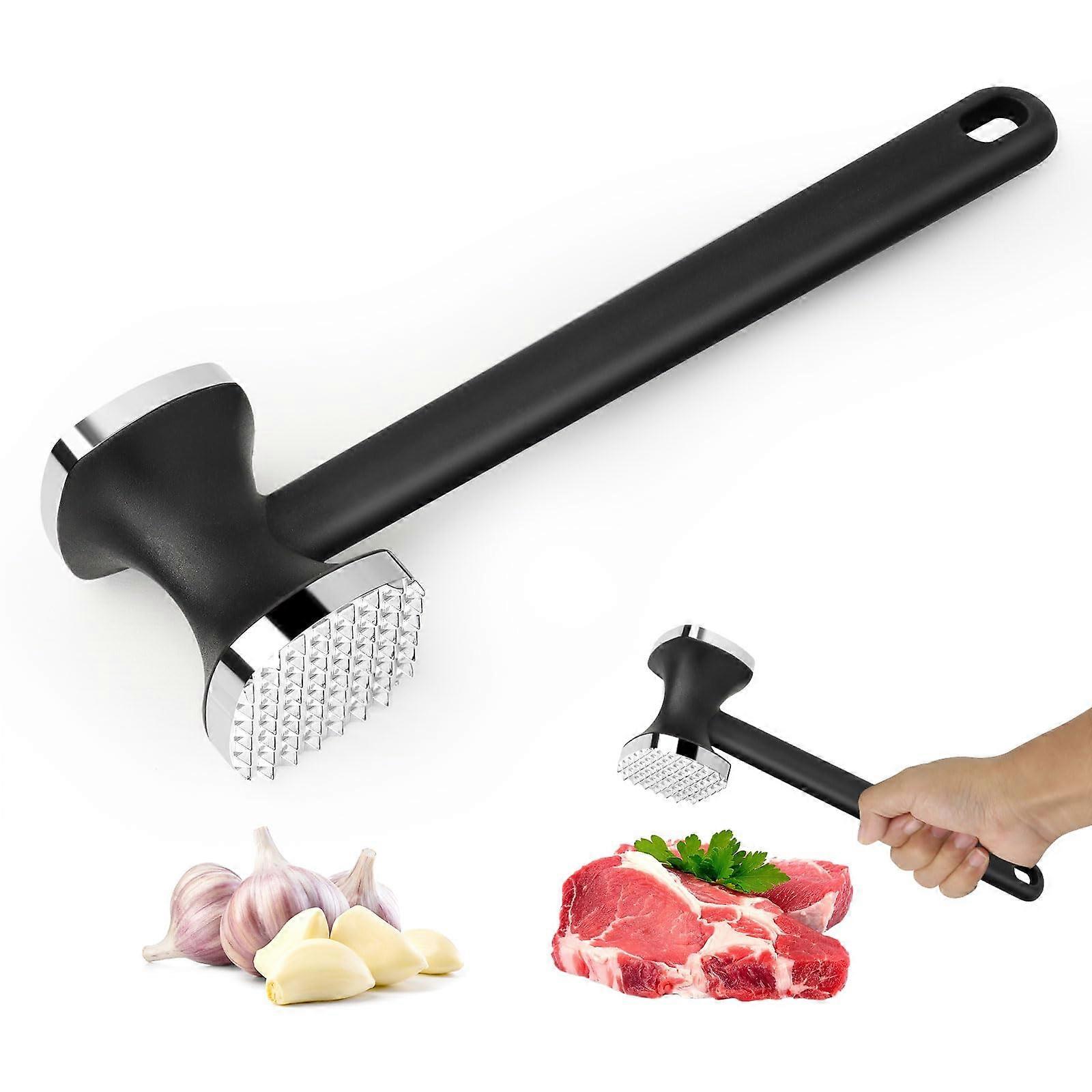 Meat Tenderizer, NonStick Stainless Steel, NonSlip Handle for Steak, Chicken