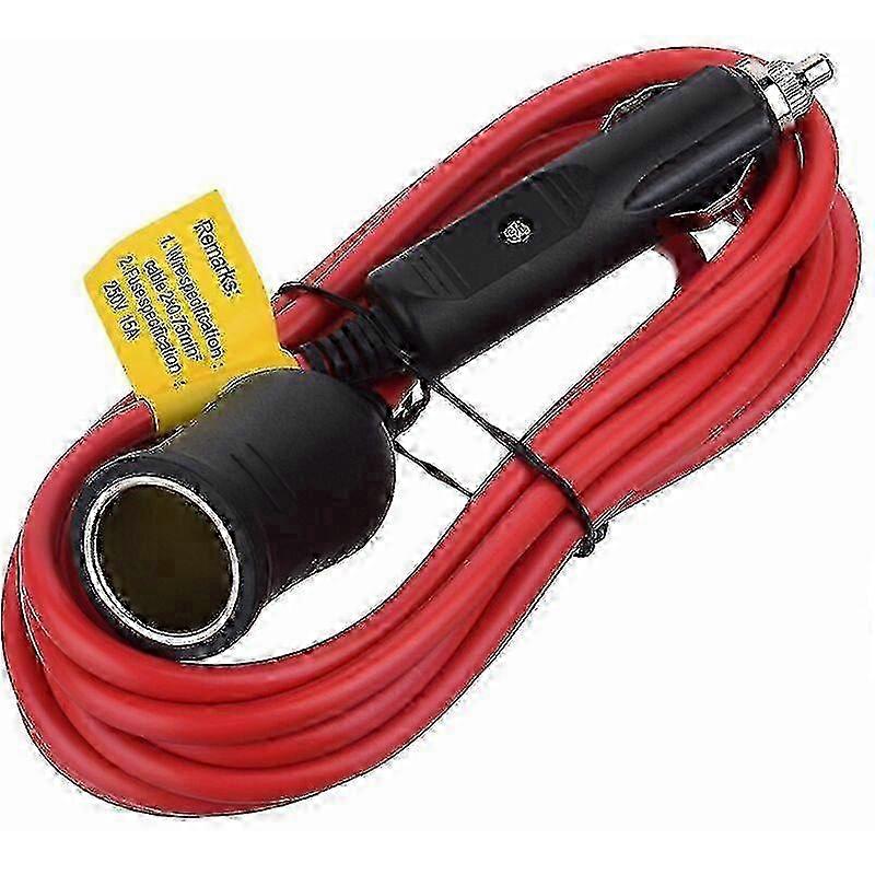 Extension cord for trucks 12V/24V with cigarette lighter plug