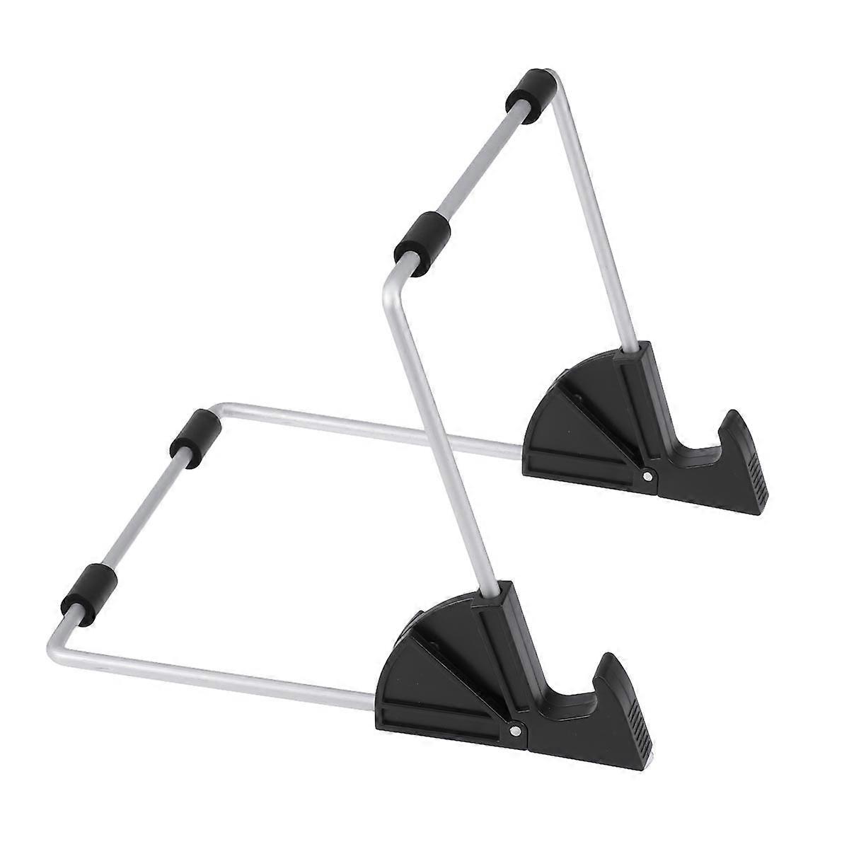 Aluminum Desktop Tablet Stand Holder for Hands Free Use Compatible with iPad and Other Tablets for Gaming, Video Watching, and Reading – Black