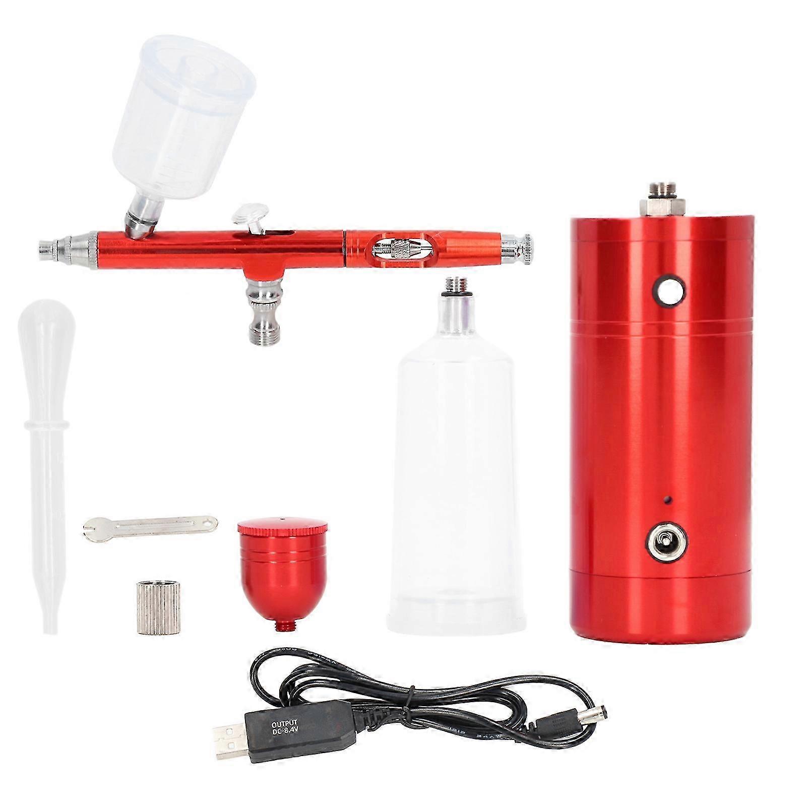 Cordless Mini Spray Paint Airbrush Set for Tattoo, Model Painting, and Cake Decoration