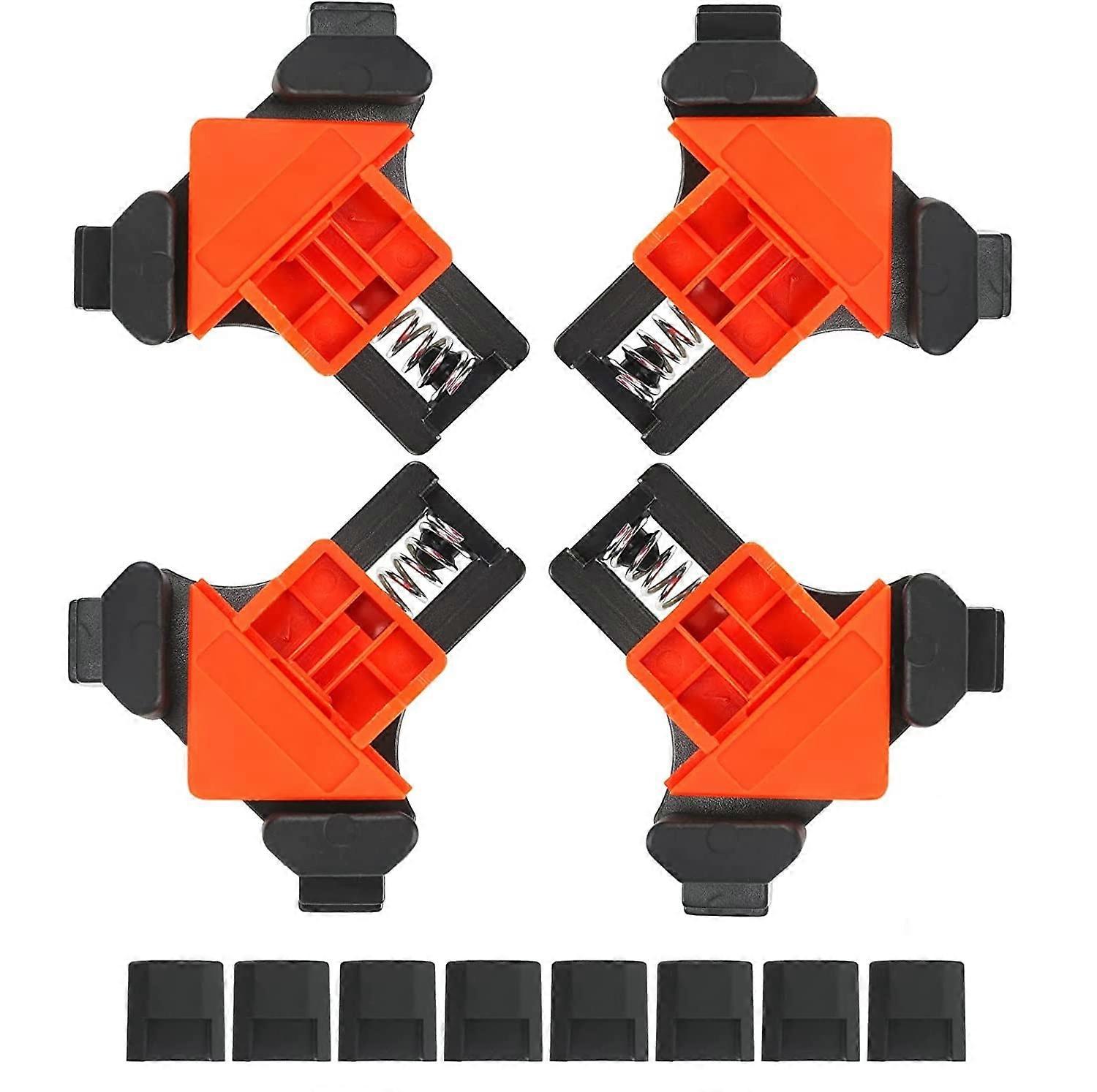 Angle Tensioner Set 90 Degree Right Angle Clamps for Woodworking - 4 Adjustable Corner Tensioners for Cabinets and Drawers