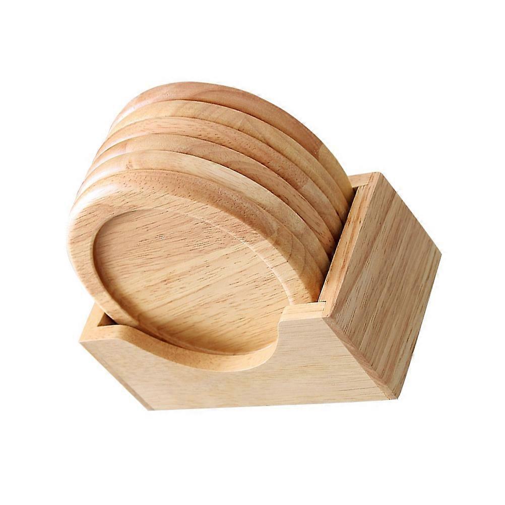 Drink Coaster Set with Storage Box, Creative Table Mats for Heat Protection, Fine Workmanship, Ideal for Friends and Family
