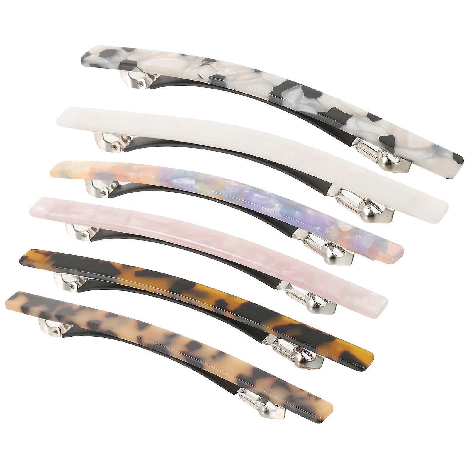 Here's a refined and professional product description for your **6 Pcs Marble Pattern Hair Clips Set**:

 

### 🌟 6 Pack Marble Pattern Hair Clips
