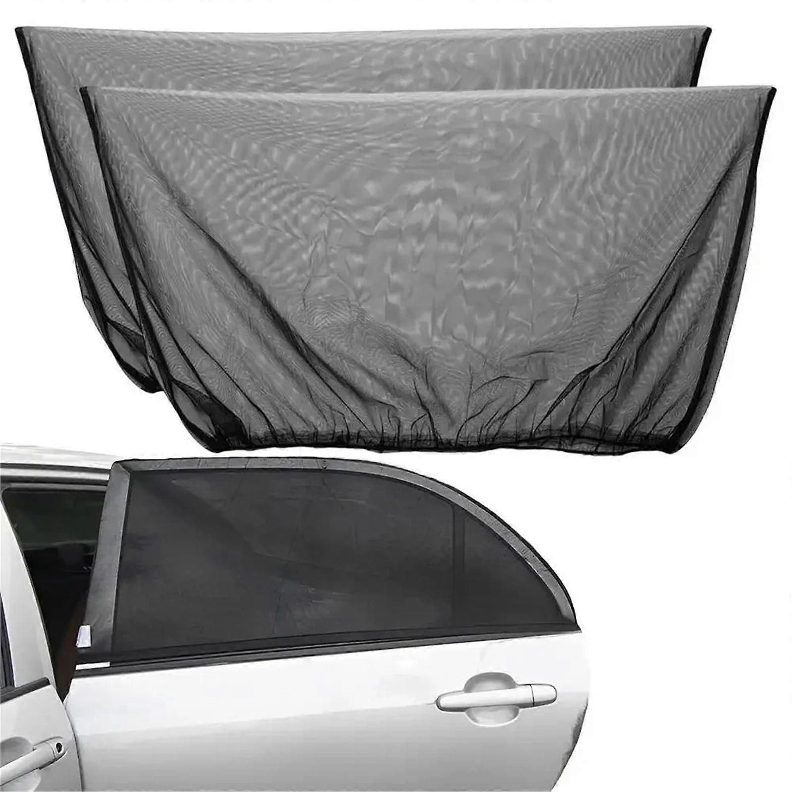 Auto UV Protection Side Window Sunshade for Rear Car Window UV Mesh Screen Prevents Mosquitoes Sunlight Privacy Foldable Curtain (SUV)