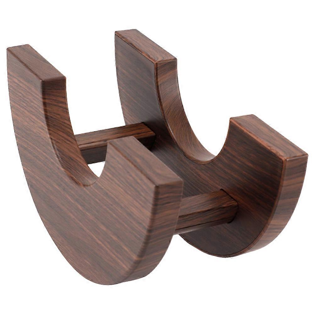 Coffee Filter Holder with Wood Grain Pattern for Home Use ABS Material Large Capacity Smooth Edges 3.5 x 3.5 x 6.7 inches