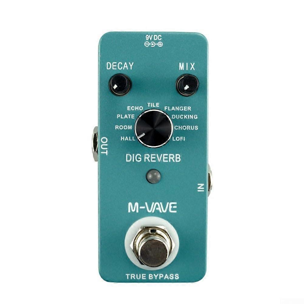 MVave Dig Reverb Pedal, Blue