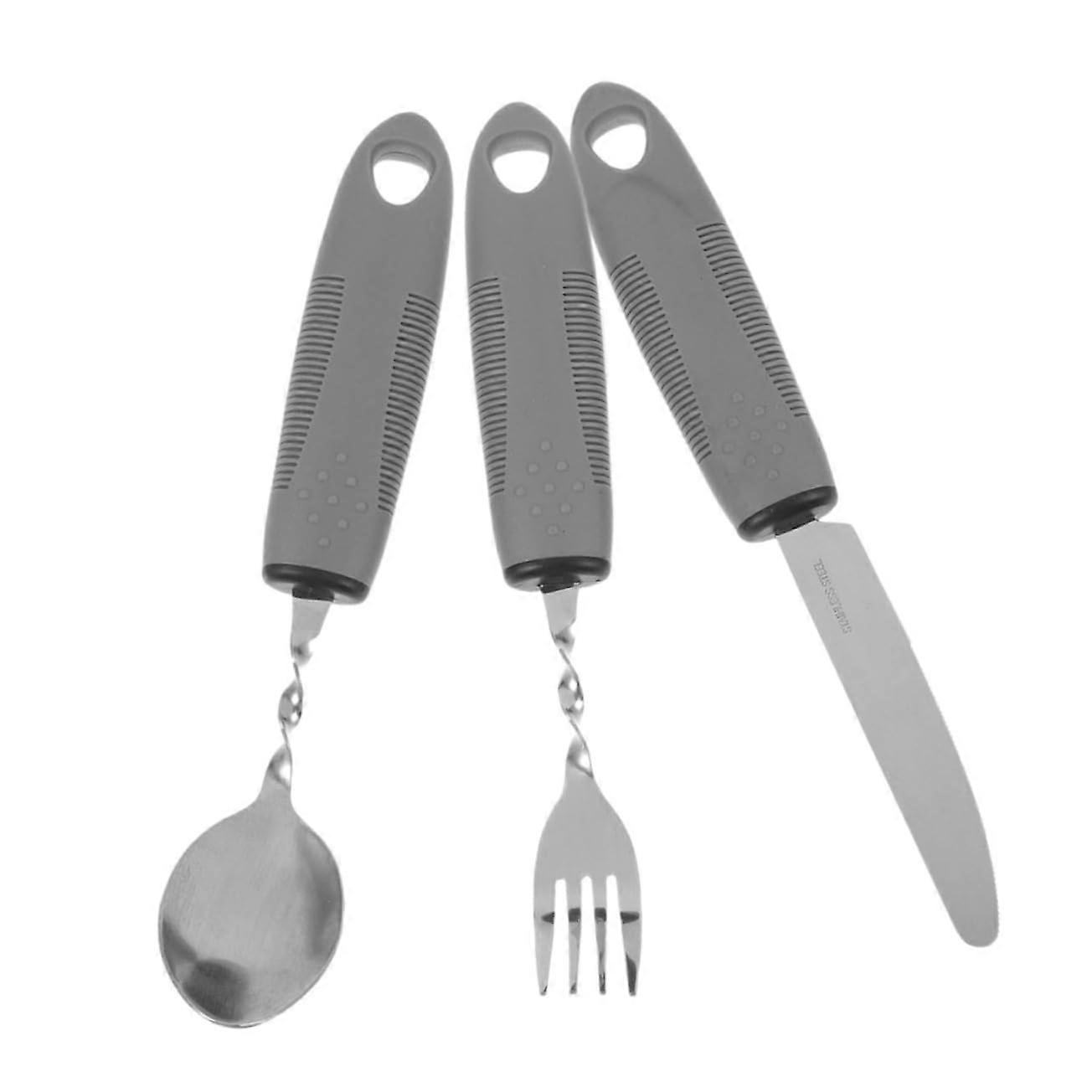 AntiSlip Cutlery for Seniors – Adaptive Utensils for Hand Tremors