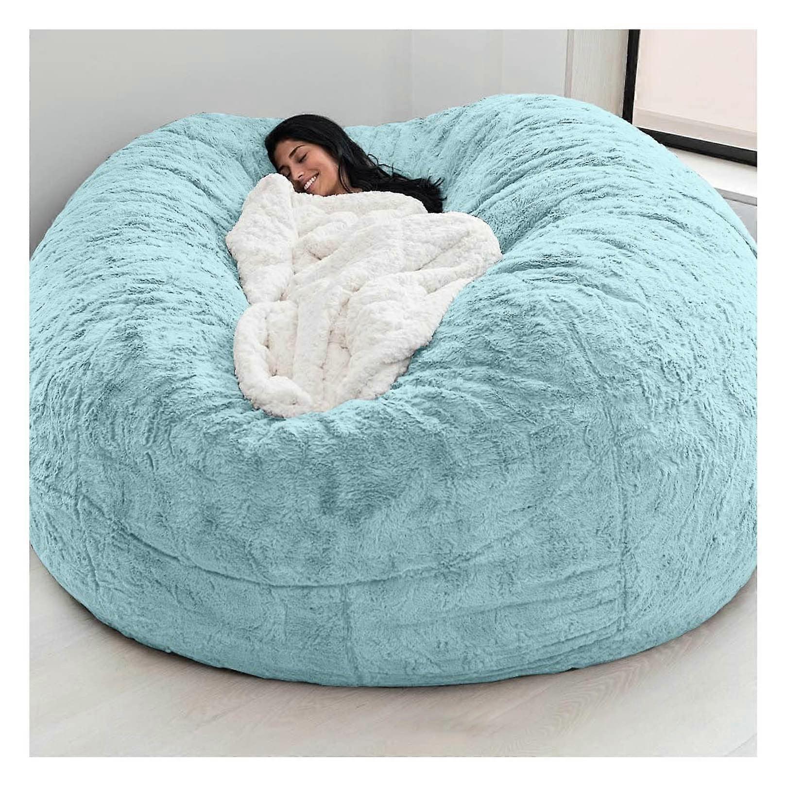 Bean Bag Sofa Cover, Extra Large Comfortable, Soft Fluffy Fur, No Filler