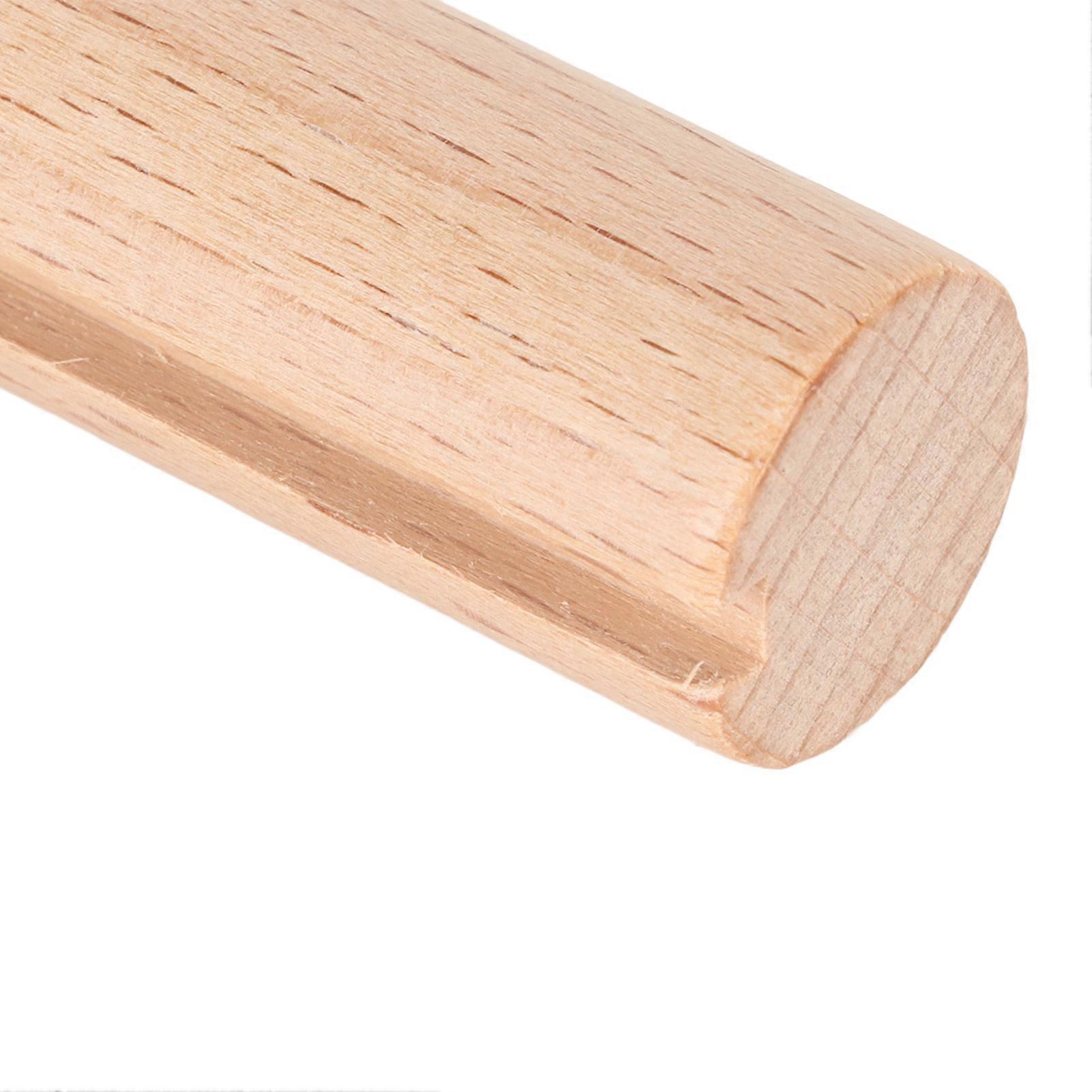 Wooden Bent Latch Hook Smoothing Handle Strong Wood Multi Purpose Bent Crochet Hook with Thread Cutter for Craft DIY