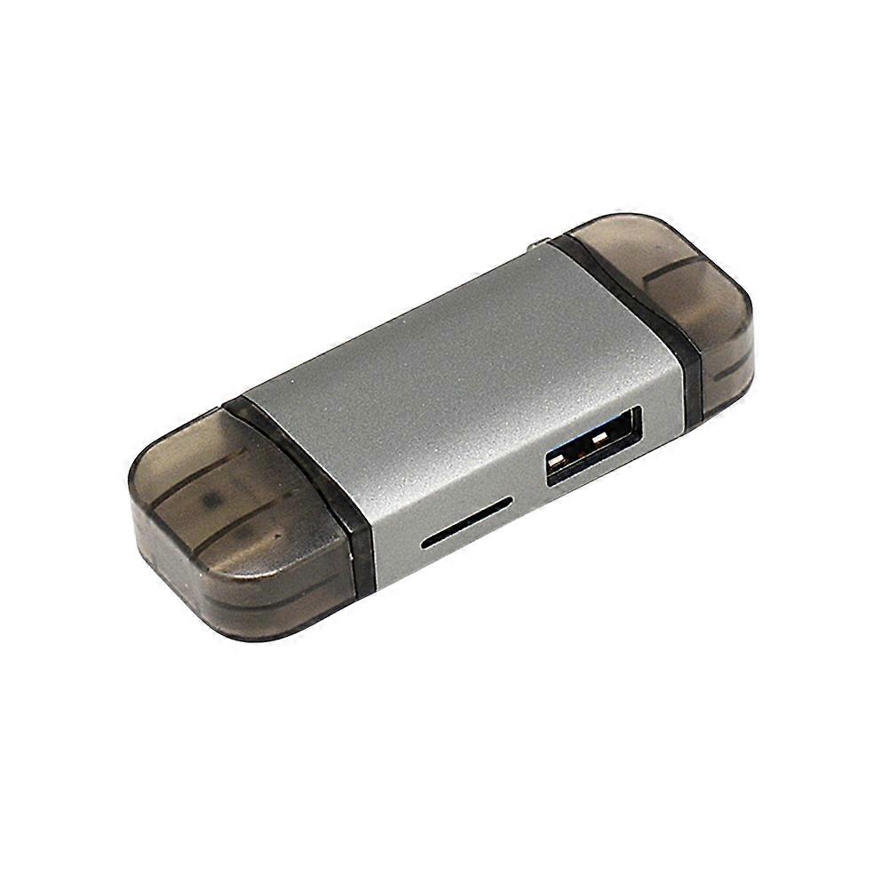 Multifunctional Usb C Camera Adapter 6 In 1 OTG Reader For Laptop Camera Copying Downloading Metal Shell 1Pcs
