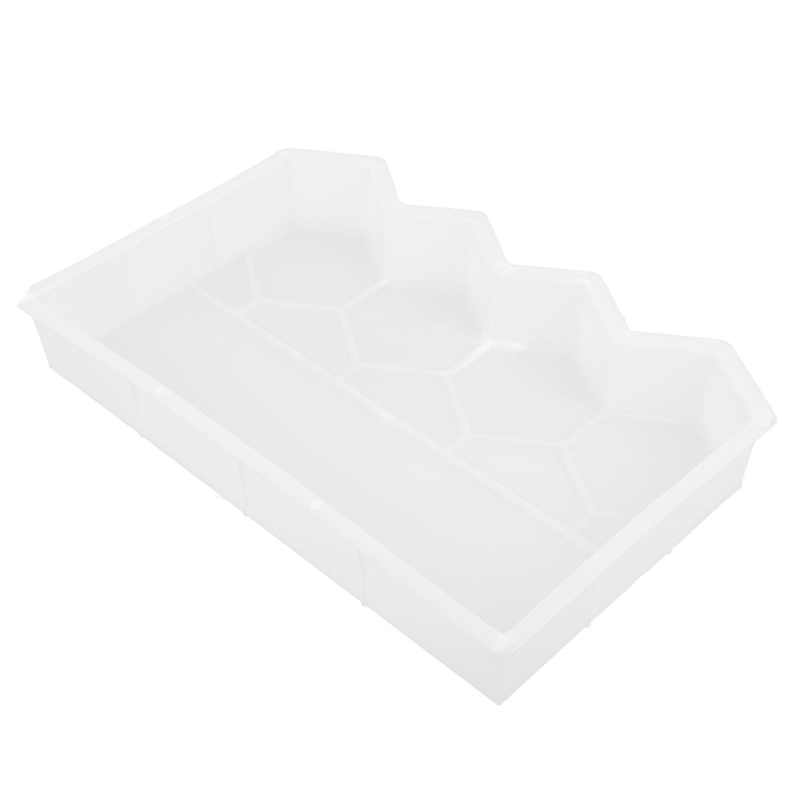 Reusable Plastic Fence Maker Mold for DIY Garden Yard Decoration Creates Hexagonal Bricks 1pc
