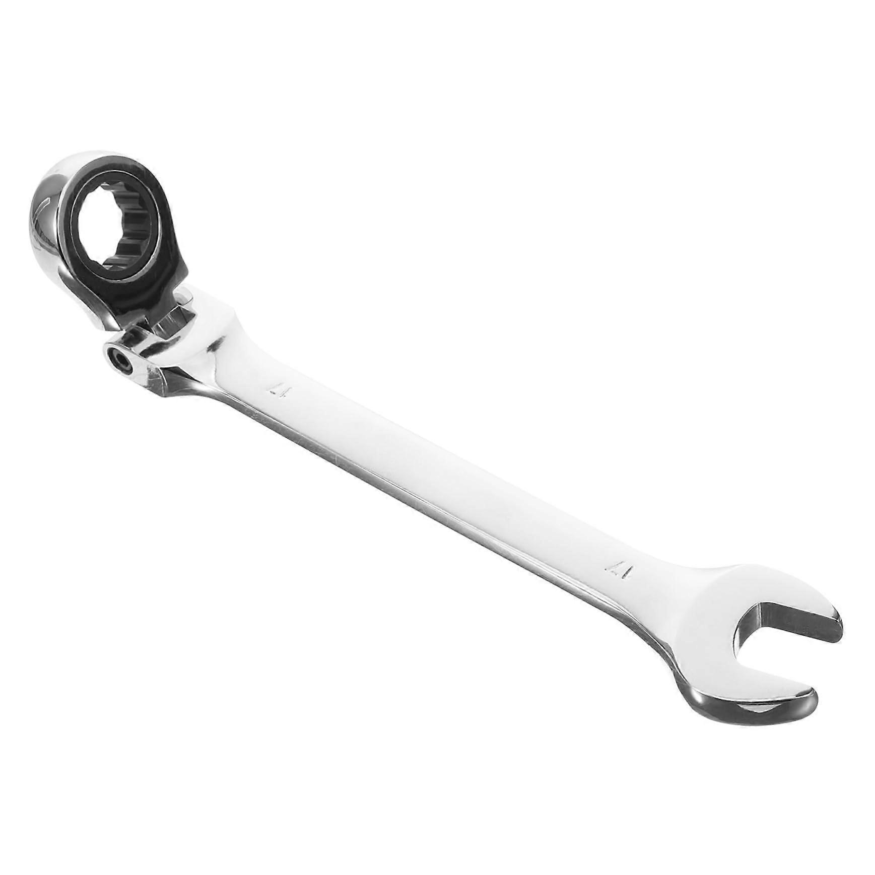 Flexible Ratchet Wrench, Double-Ended Ratcheting Tool, Hardened Steel Construction for Efficient Repairs