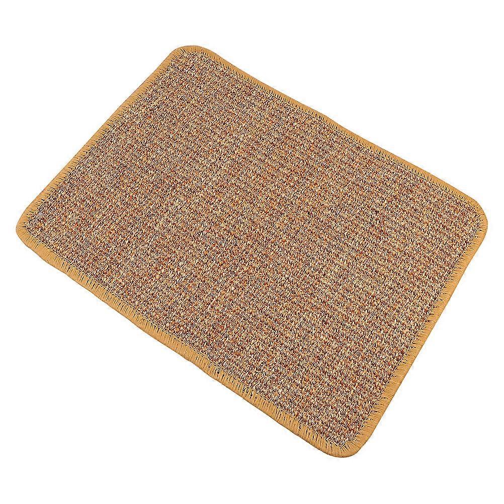 Large Sisal Cat Pad Natural Hand-Knitted Cushion For Cat Owners With Scratching Function 1Set