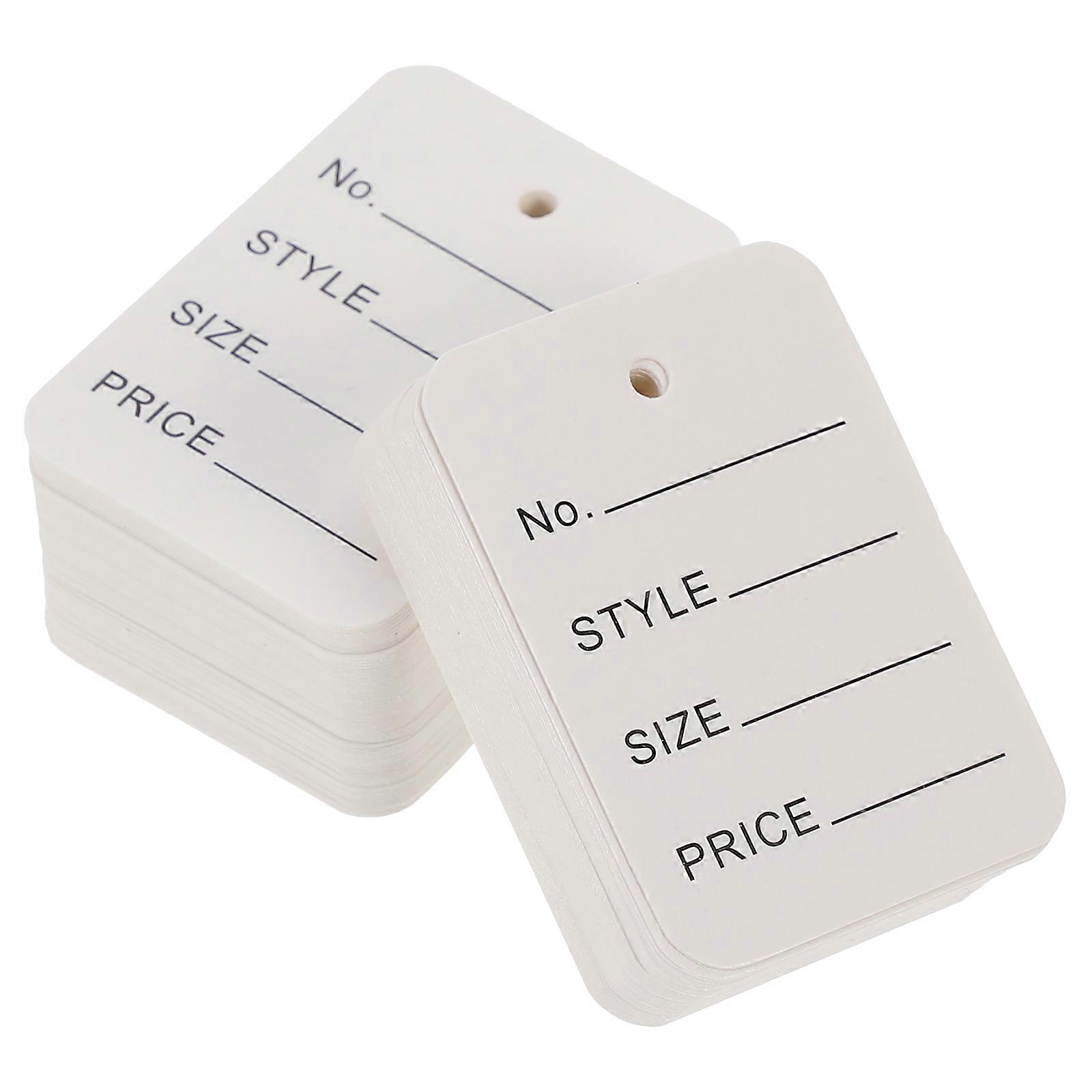 1000pcs Goods Hanging Price Tag Clothing Price Tags Commodity Price Display Tags