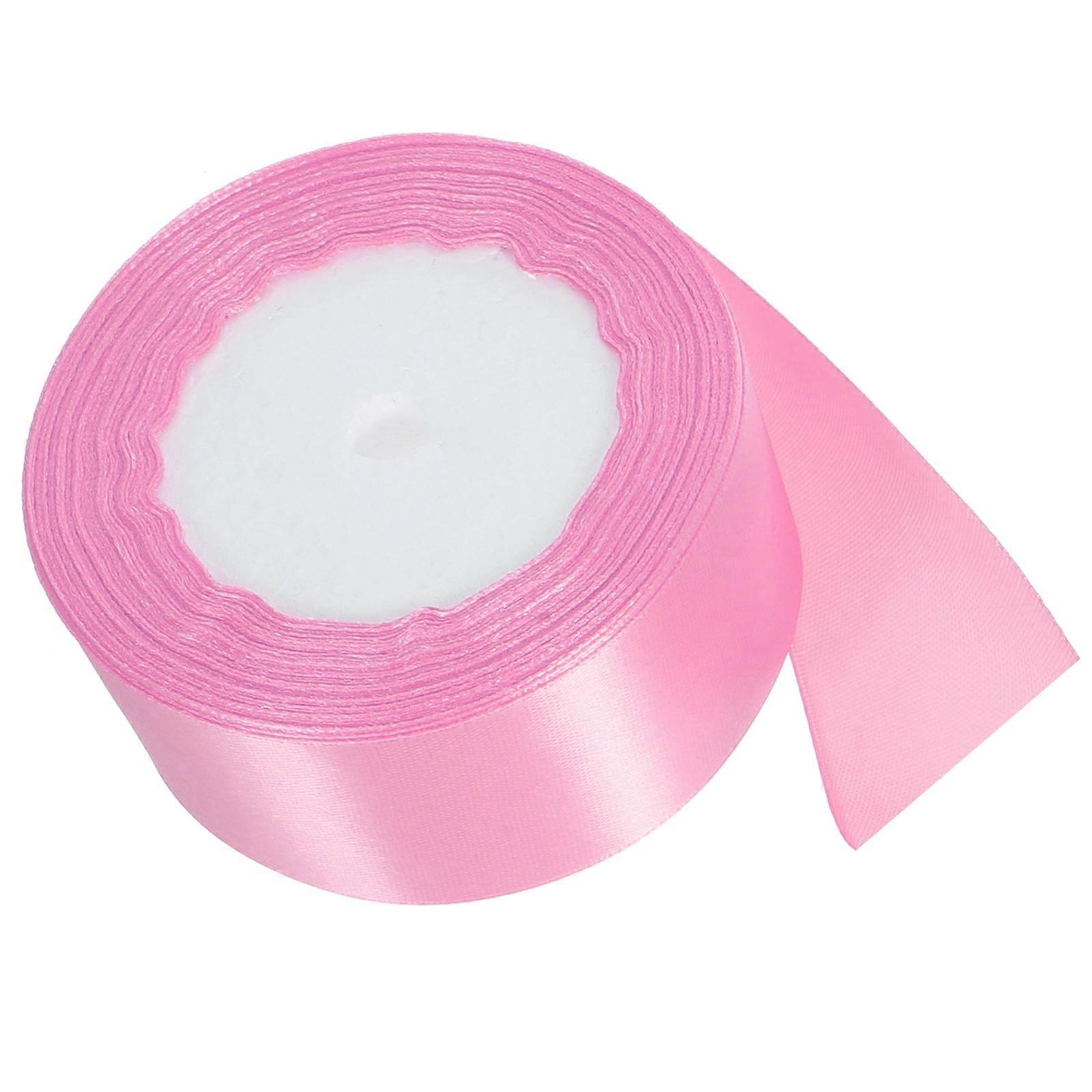 Present Wrapping Ribbon 1 Roll Pink for Event Planners Bridal Bouquets Summer Events Decoration with Smooth Finish