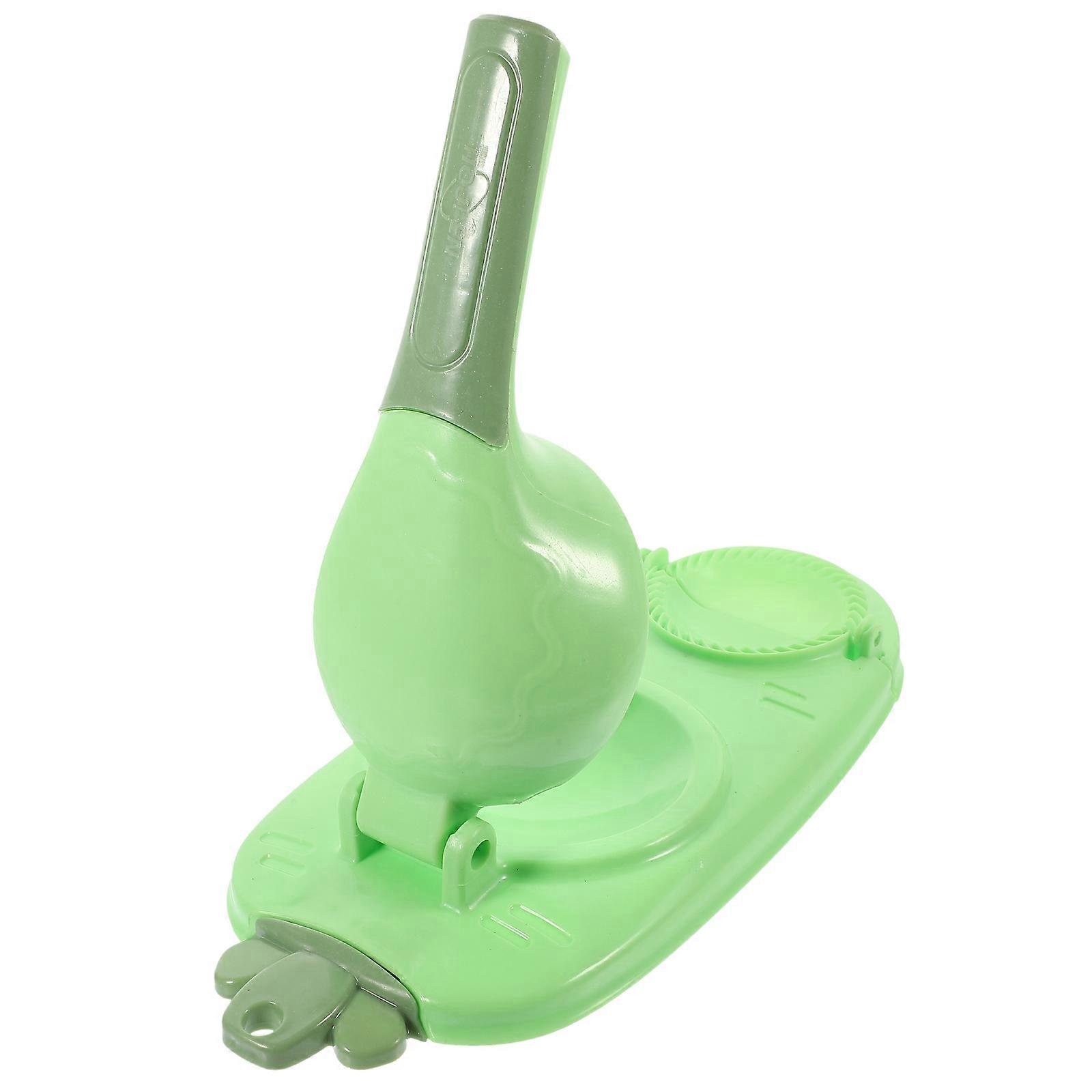 PP Material Dumpling Wrapper Maker with Ergonomic Handle for Kitchen Use Light Green