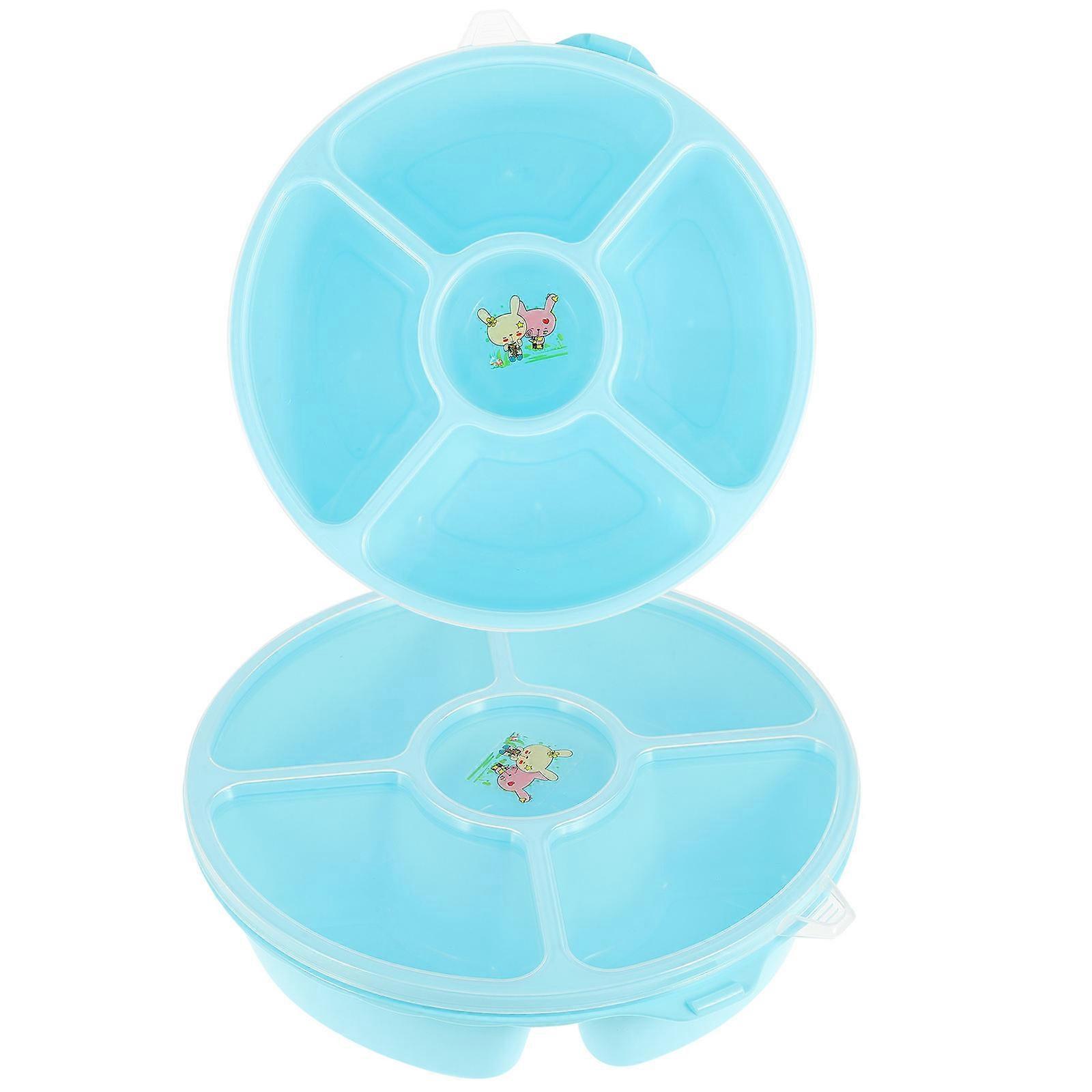 Snack Tray with Lid Multi Sectional Serving Tray for Home