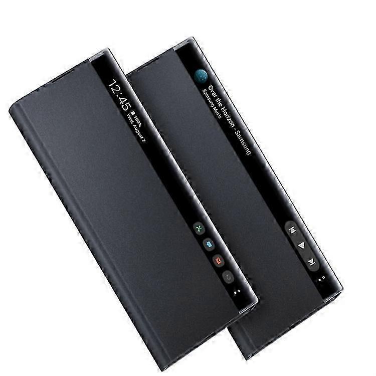 Convient pour Samsung note10+ smart mirror chip flip window étui en cuir note10pro