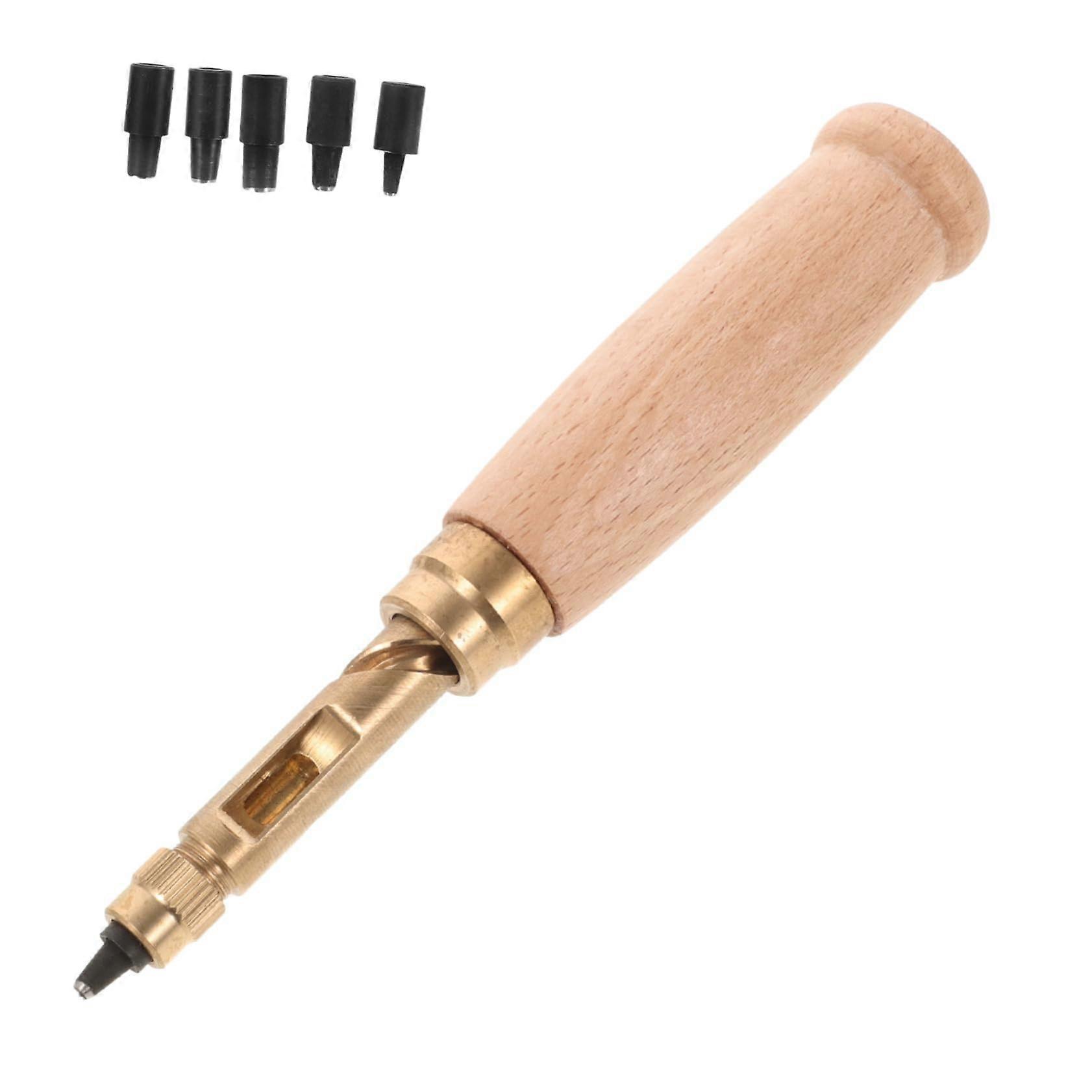 Hollow Hole Punch for Leather, Versatile Punching Tool for DIY Projects, Handcrafted, Durable, Easy to Use for Belts and Crafting.
