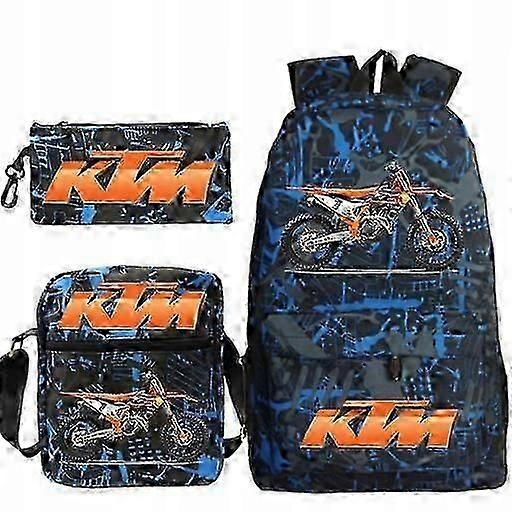 Ktm Cross School Set Backpack Bag Pencil Case