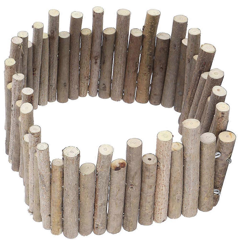 Pet Cage Fence Toy Chew Toy for Small Animals Light Brown Bite-resistant Wood 1Pack