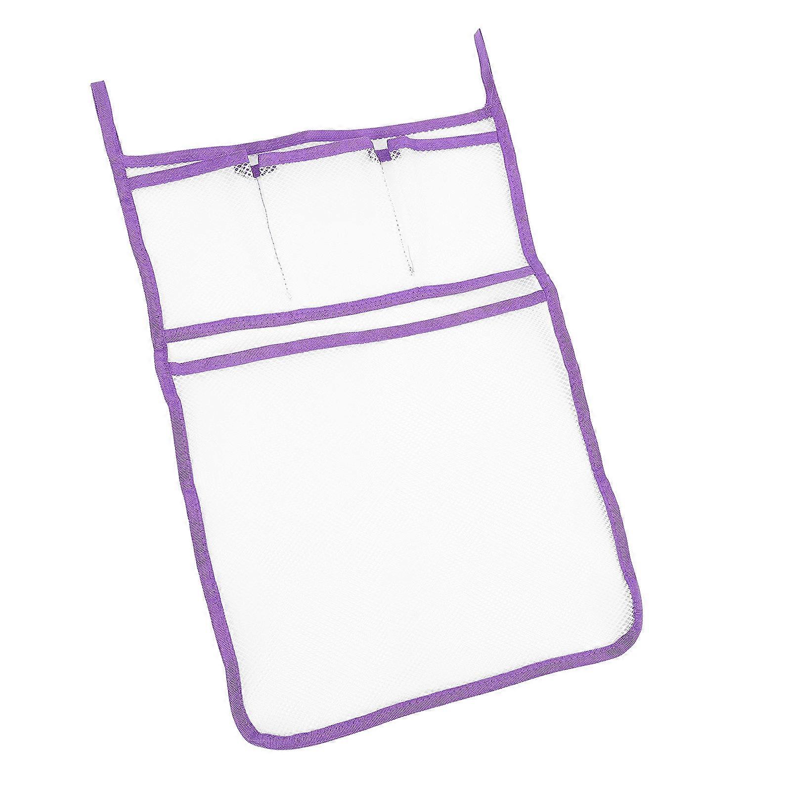 Hanging Bathroom Organizer Mesh Storage Bag For Shower Area Use 44.50X32.50X0.20CM Space-Saving 1Pack