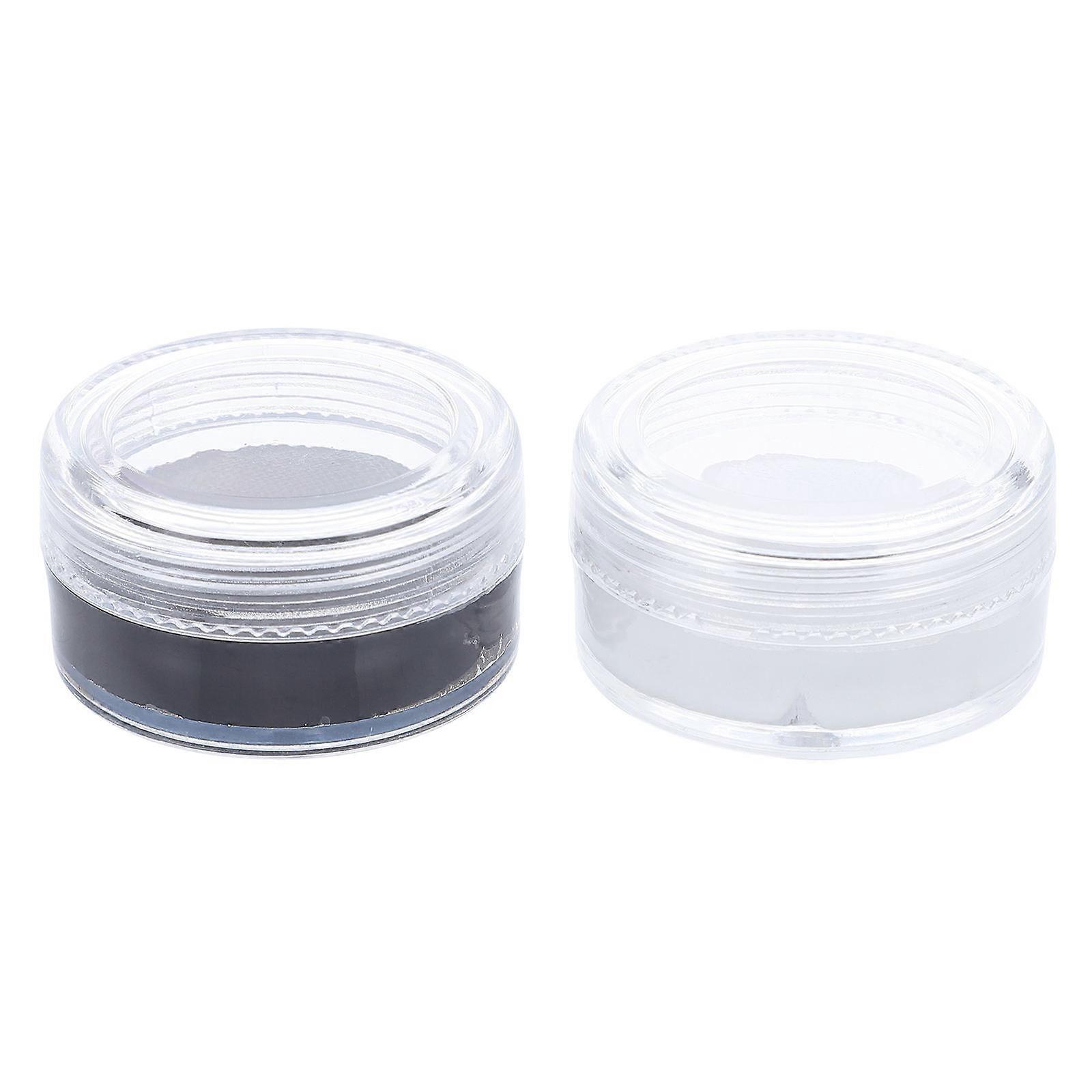 Special Effects Face Paint Kit 2Pcs White Black For Halloween Parties Suitable For Beginners Adults Kids With Layered Colors Design