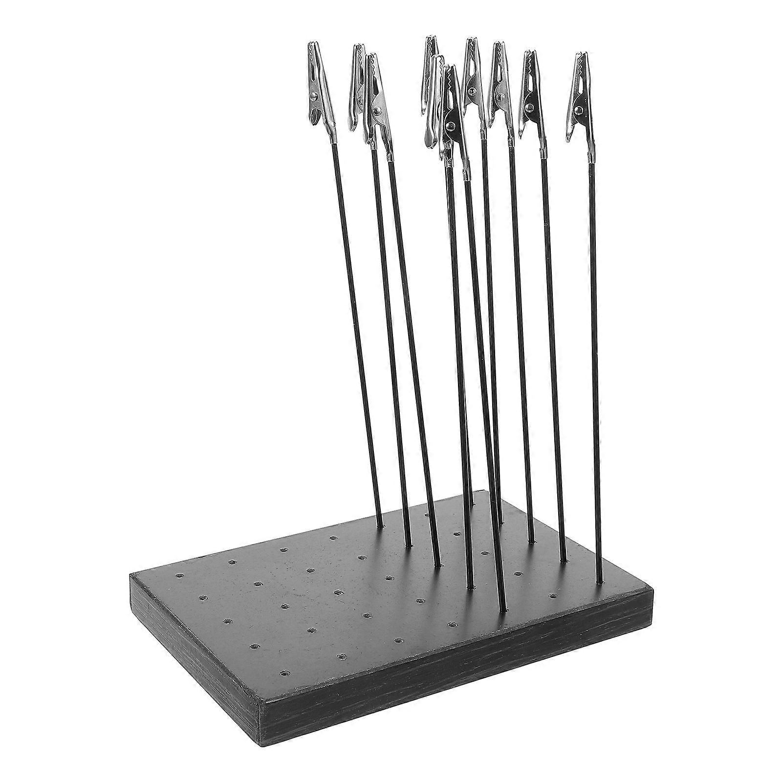 MLINS 1 Set Model Painting Stand Base Airbrush Crafts Kit Coloring Clip