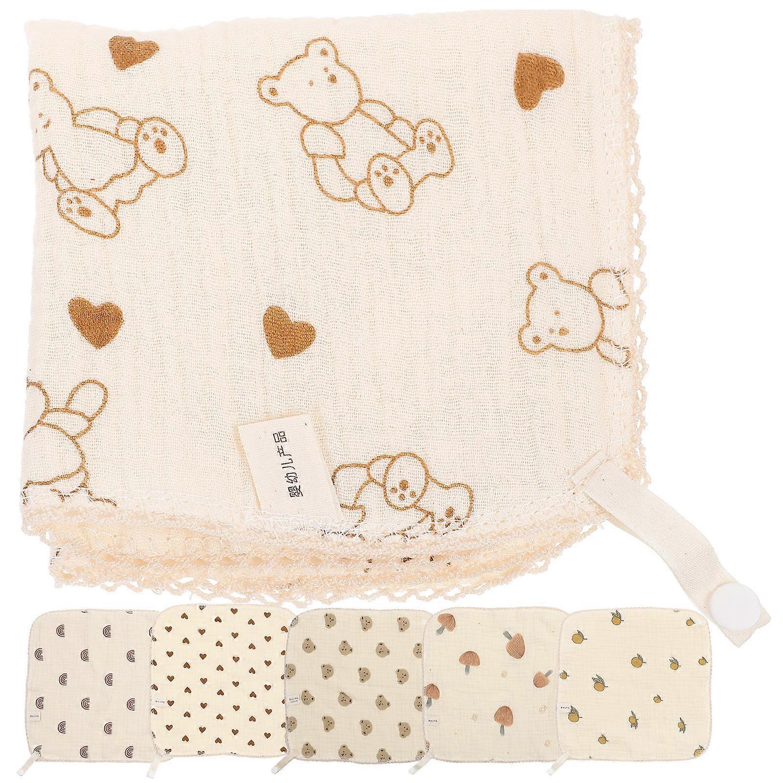 Infant Feeding Bibs 6 Pcs Baby Drooling Bibs Assorted Color Multi-purpose Clothes Protection For New Parents