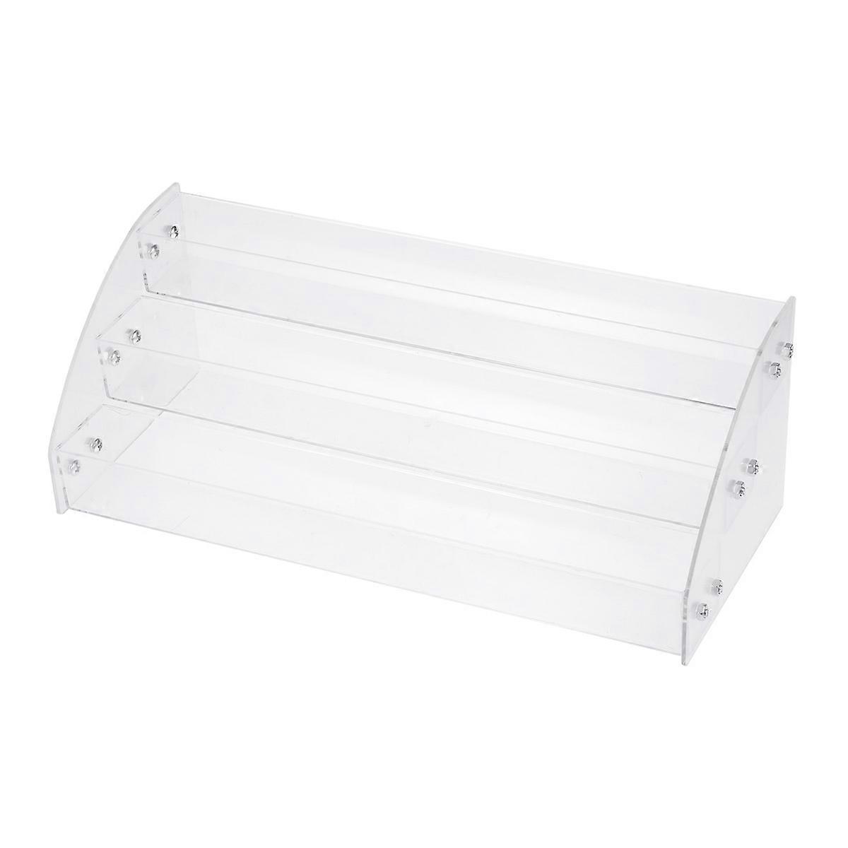 Transparent Acrylic Lipstick Storage Box for Beauty Items Organizer with 3 Layers Save Space and