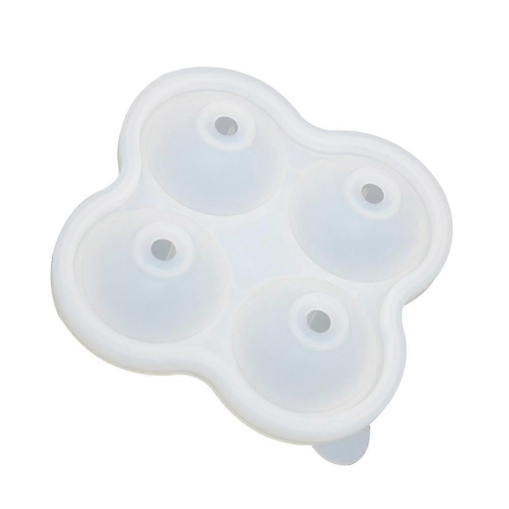 Creative Silicone Ice Cube Trays For Bars Kitchens Beverage Liquid Transparent Color 1Pack