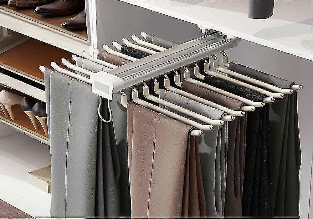 2025 Pull Out Trousers Pants Hanger Rack Clothes Organizer