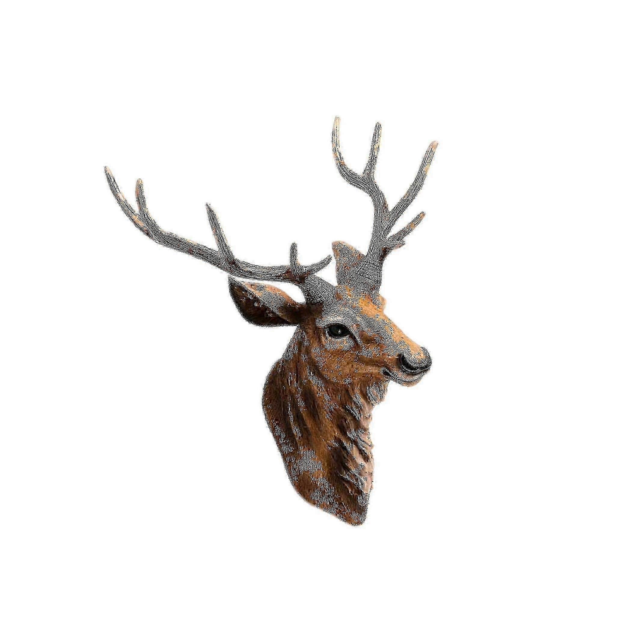 2024 Wall Mount Deer Head Stag Head Animal Head Brown Deer Buck Fake Head