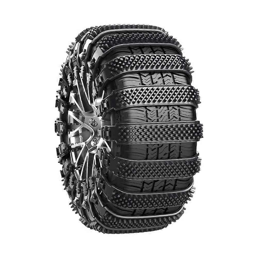 Snow Chains For Cars Thickened Rubber Winter Emergency Type For Saloon General Purpose V4C2