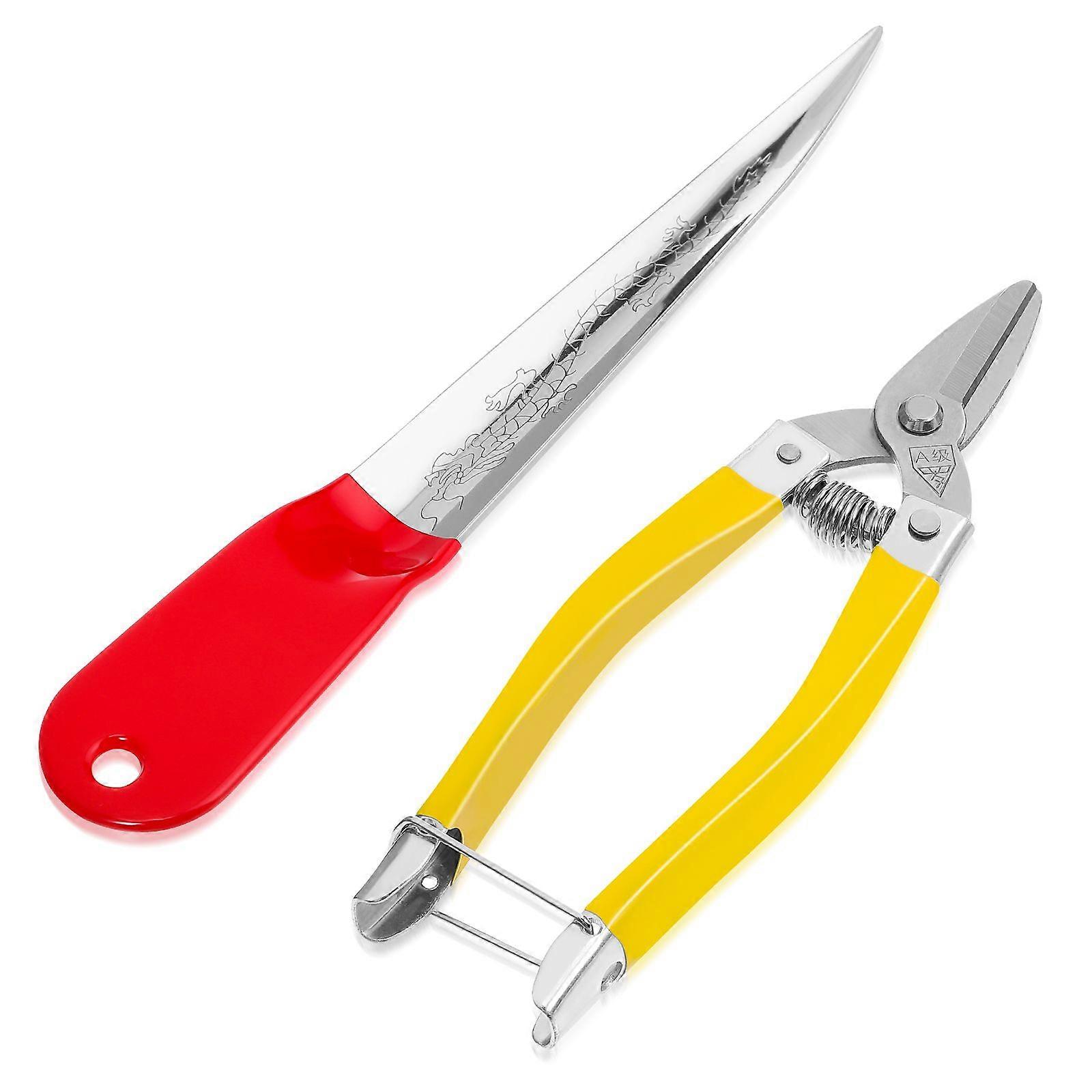 1 Set of Metal Prying Tool Wicker Repair Tool Rattan Repairing Tool with Wicker Repair Scissor