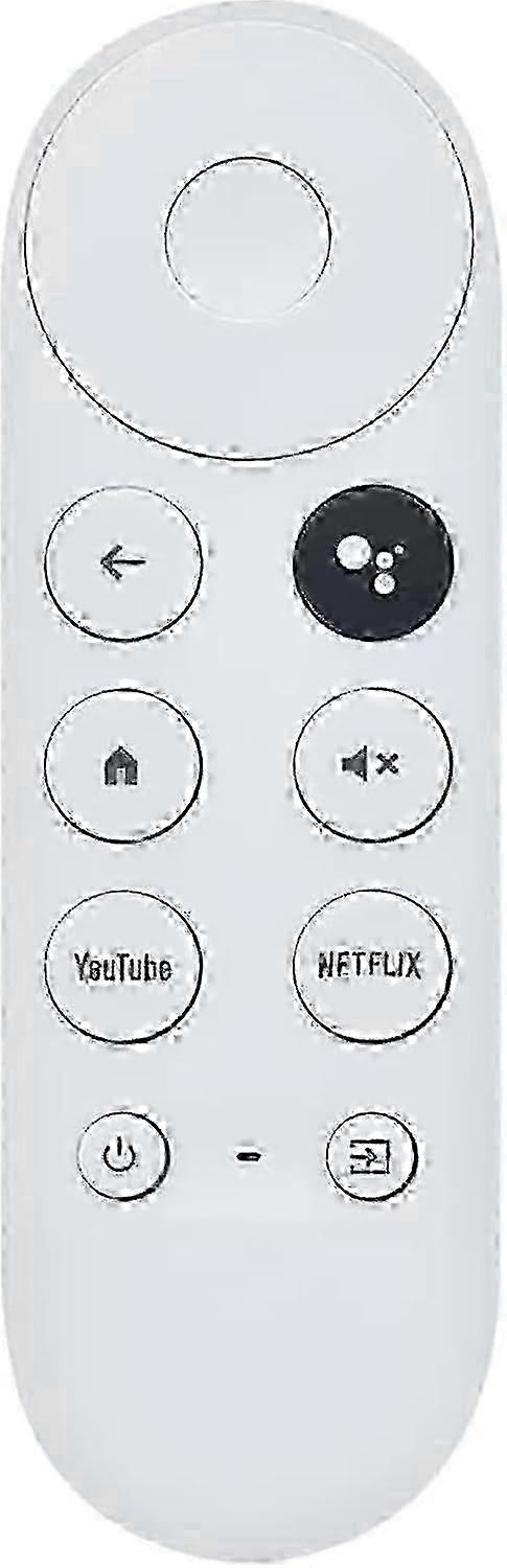 Google Chromecast TV 4K G9N9N with Bluetooth Voice Remote - Netflix & YouTube Buttons - Snow Replacement Control