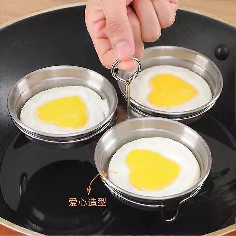 Egg Boiling Mold Stainless Steel Poached Egg Maker Nonstick Poacher Tray Kitchen Tool Poached Steamed Pan Multi-Functional Poaching Pan