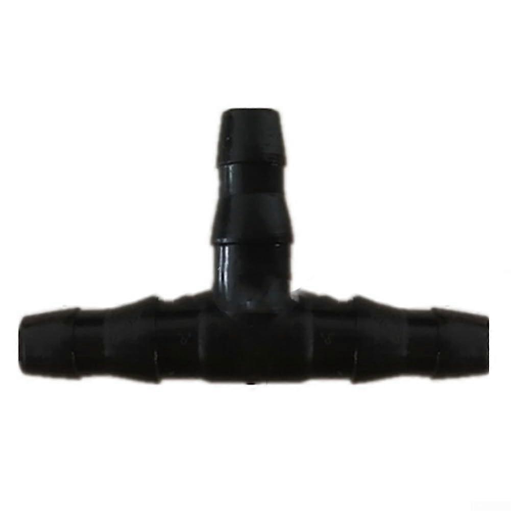 4mm Barbed Irrigation Fittings Set of 50 for Garden Watering, Double Barb Tee Compatible with Standard Hoses