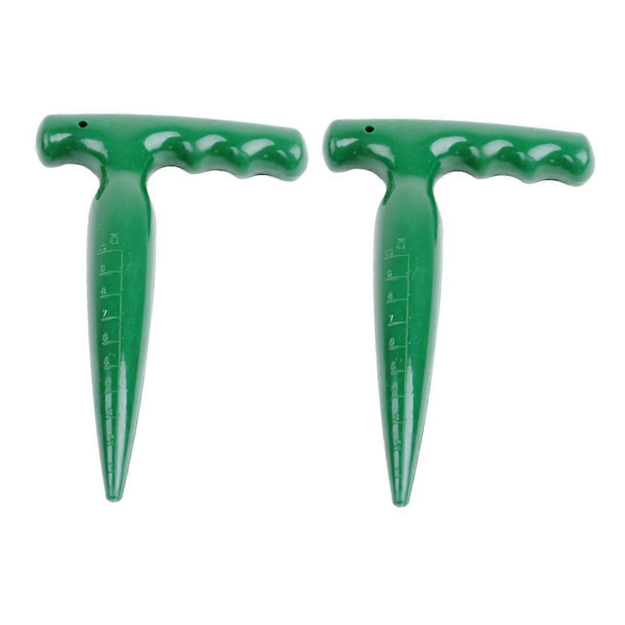 Garden Hole Punch - Pack Of 2 - Ergonomic Hand Tool For Planting And Transplanting - Random Colors