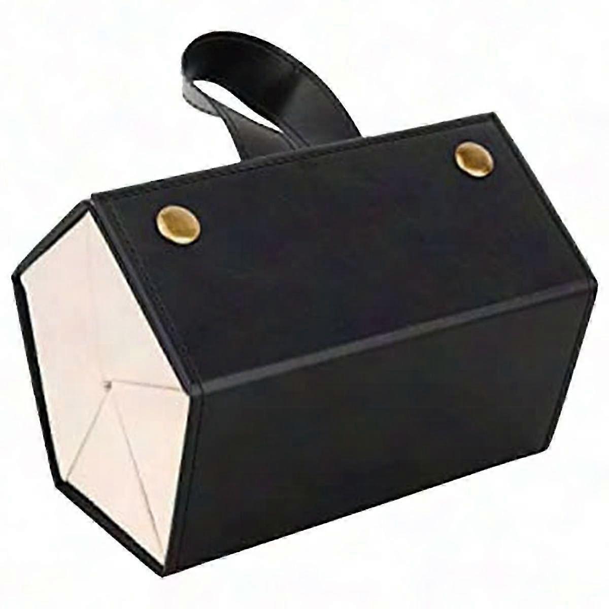 Foldable PU Leather Hanging Sunglasses Case - Multi Glasses Organizer Storage Box