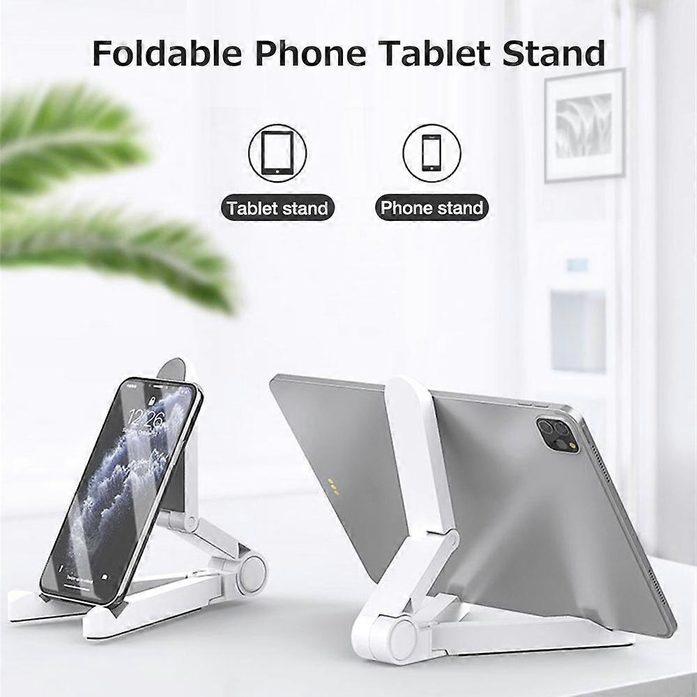 Adjustable Mobile Phone Tablet Stand Portable Folding Tablet Phone Holder ABS Phone Stand Wide Compatibility Blue