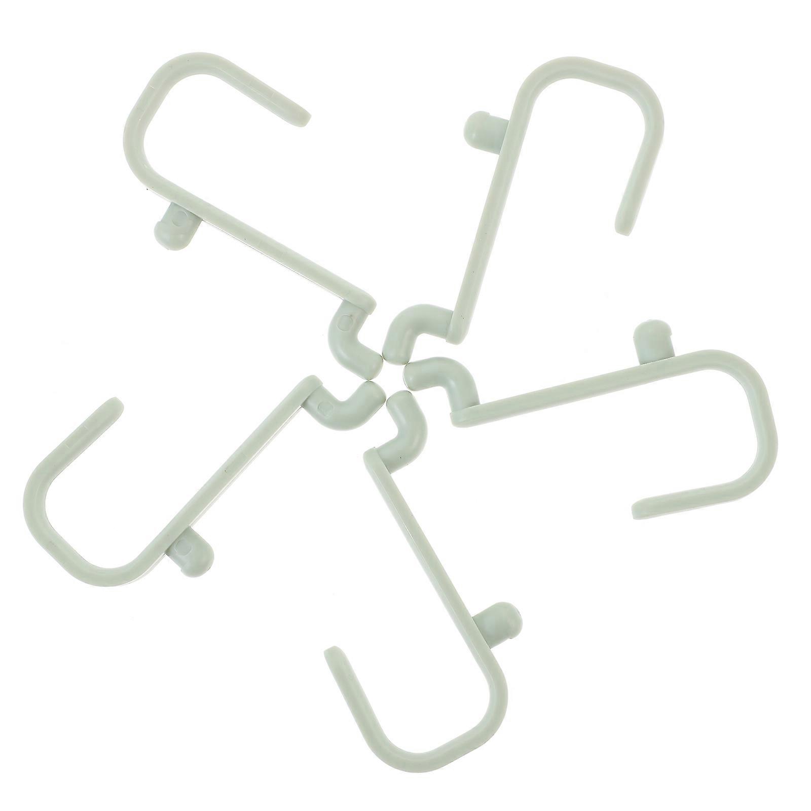 Pegboard Hooks for Kitchen Plastic Hooks for Pegboard Household Users Bathroom Accessories Light Green Material Storage 20Pack