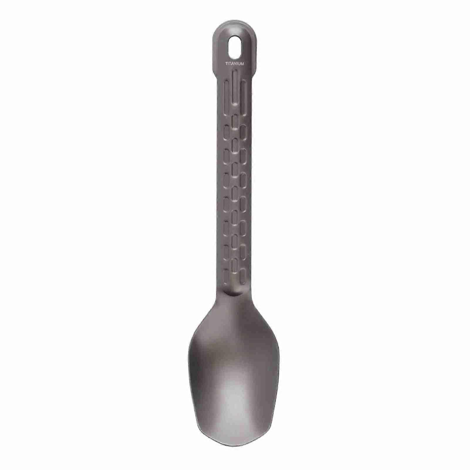Titanium Spoon Lightweight Dinner Spoon Cutlery Flatware for Home Outdoor Camping Hiking Backpacking Picnic