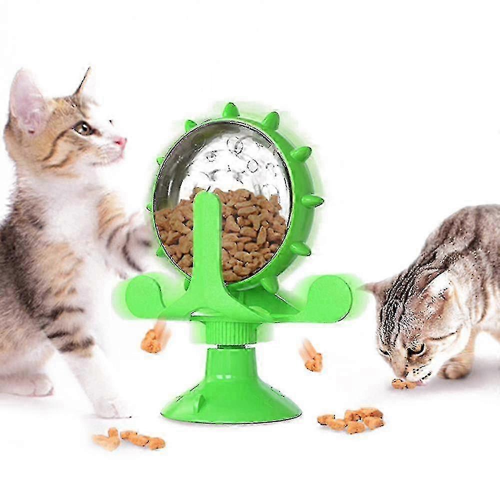 Windmill Cat Toy, Nteractive Toy Slow Feeder